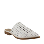 White Studded Mule