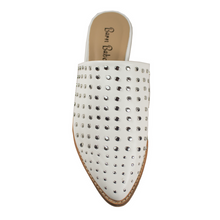 White Studded Mule