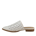 White Studded Mule