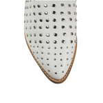 White Studded Mule