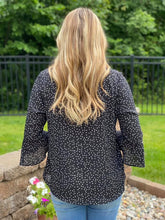 Spotted V-Neck Blouse - Restocked!!