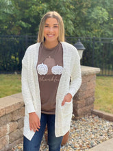 Ivory Popcorn Cardigan