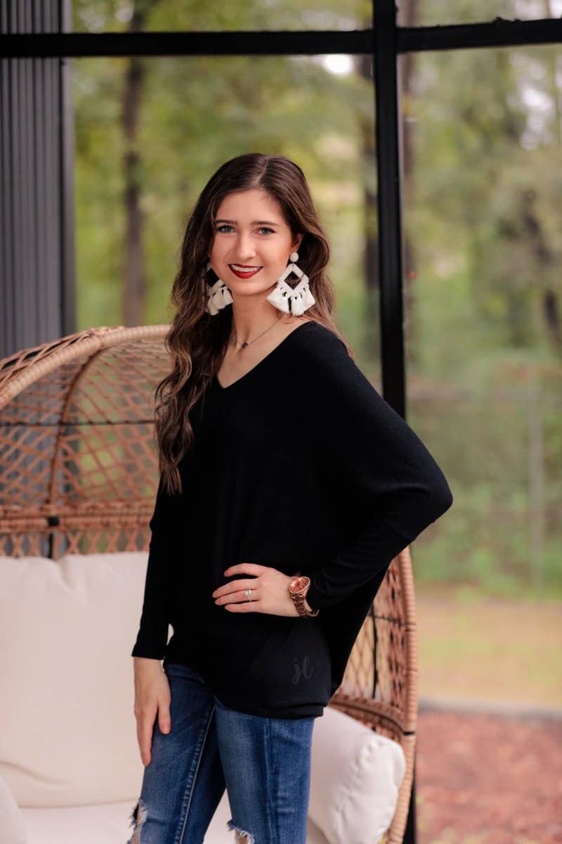 Everyone's Favorite Dolman Top - Black