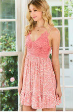 Turning Heads Crochet Lace Leopard Print Dress