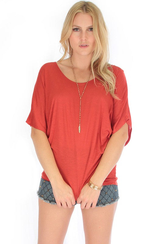 Fall Dolman Short Sleeve Top