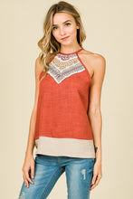 Burnt Orange Fall Halter Top