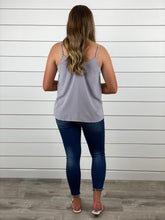 Sweet Summertime Button Tank - Gray