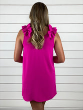 All the Frills Dress - Hot Pink