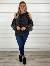 Work to Play Cold Shoulder Blouse