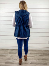 Hooded Utility Vest - Navy