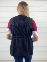Hooded Utility Vest - Black