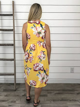 Sunny Daze Floral Midi Dress with Pockets