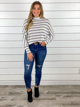 Day Date Striped Dolman Top