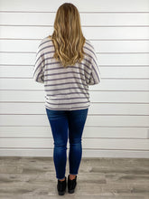 Day Date Striped Dolman Top