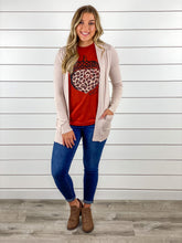 Light Taupe Boyfriend Cardigan