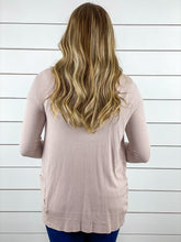 Light Taupe Boyfriend Cardigan