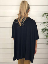 Black V Neck Poncho - Restocked!!