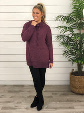 Plum Popcorn Tunic Hoodie