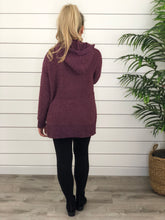 Plum Popcorn Tunic Hoodie