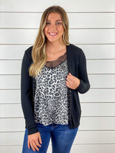 Lace Trim Leopard Print Cami