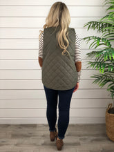 Olive Quilted Vest
