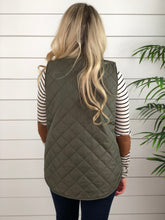 Olive Quilted Vest