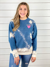 Embroidered Mama Bleached Pullover