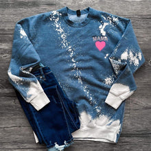 Embroidered Mama Bleached Pullover