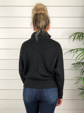 Black Cowl Neck Pullover