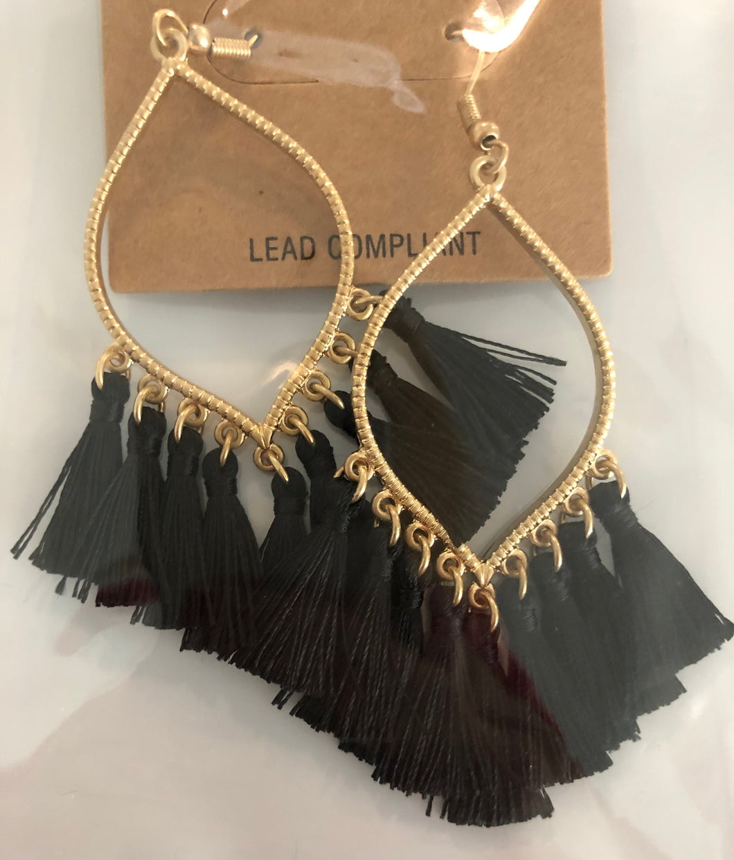 Favorite Black Tassel Earrings