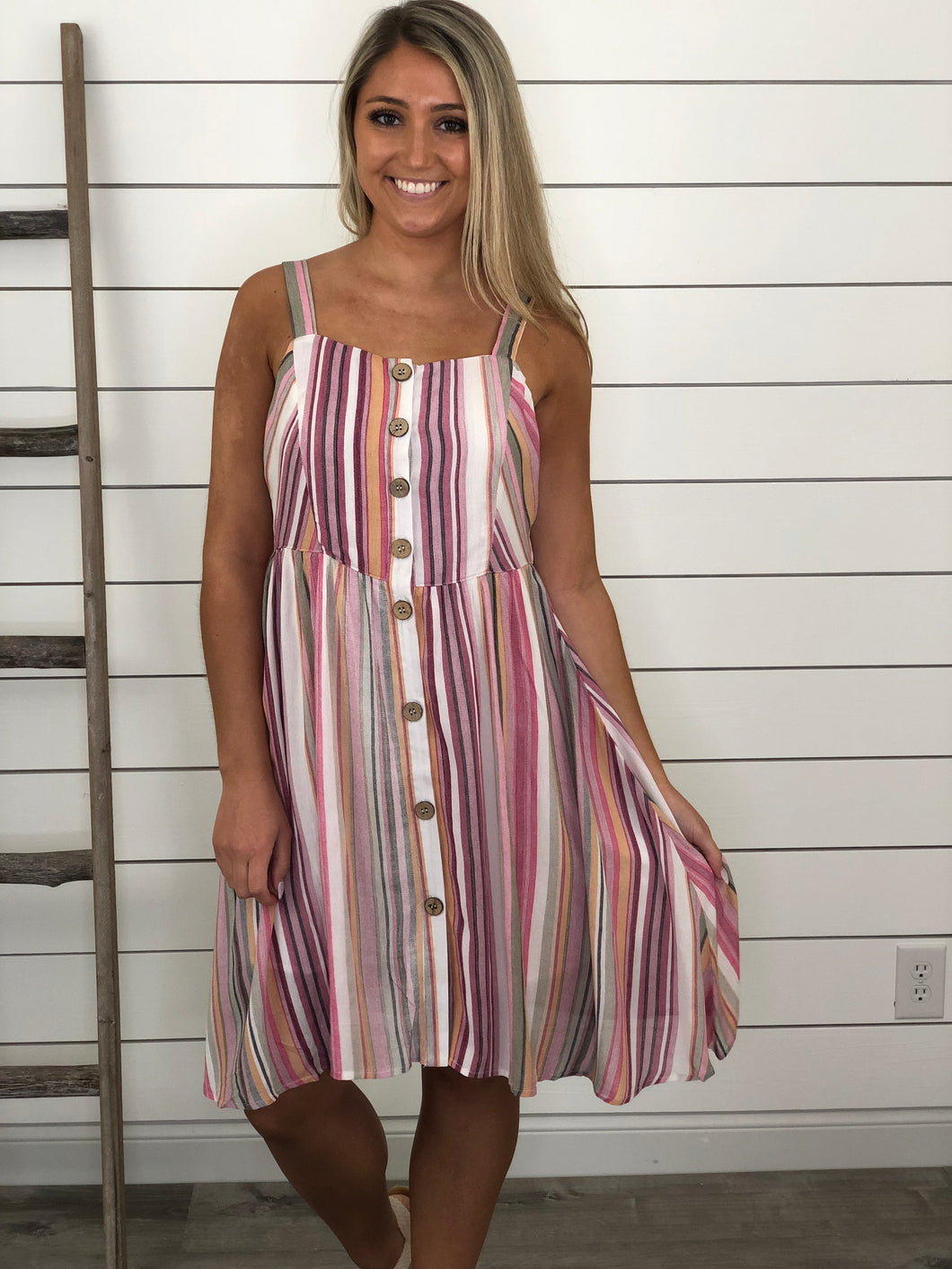 Runaway With Me Striped Dress