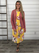Sunny Daze Floral Midi Dress with Pockets