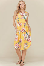Sunny Daze Floral Midi Dress with Pockets