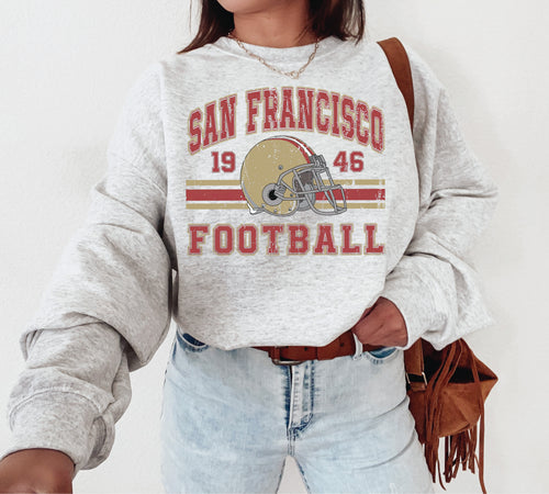 San Francisco Football Sweatshirt - Ash Gray