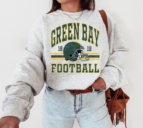 Green Bay Football Sweatshirt - Ash Gray