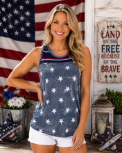 Stars & Stripes Color Block Tank