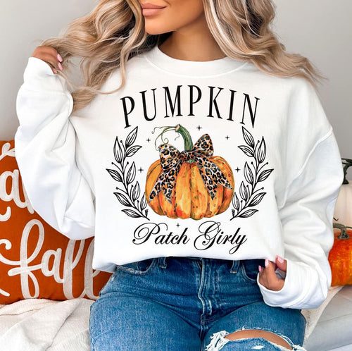 Pumpkin Patch Girly Sweatshirt - White