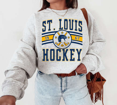 St Louis Hockey Sweatshirt - Ash Gray