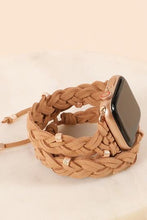 Brown Braided Apple Watch Band