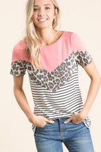 Cute and Wild Coral Leopard Print Top