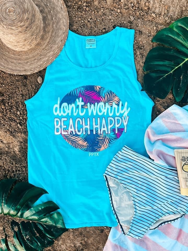 Don't Worry Beach Happy Tank