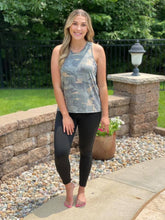 Camo Twist Back Tank