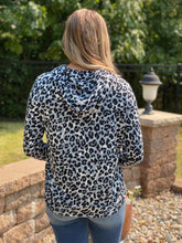 Lightweight Leopard Hoodie - Gray