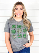 Leopard Clover Collage Graphic Tee
