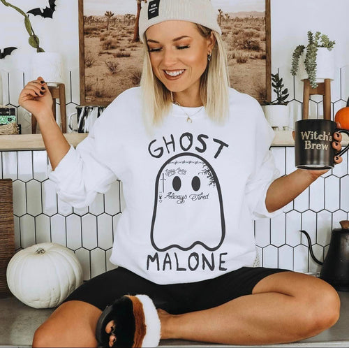 Ghost Malone Sweatshirt - White