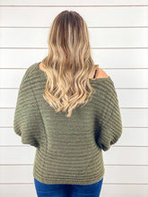 Here to Dazzle Sweater - Moss --Restocked!!