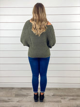 Here to Dazzle Sweater - Moss --Restocked!!