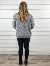 Gray Slouchy Textured Sweater - Restocked!!