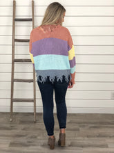 Feelin' Fun Distressed Sweater - Pastel