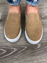 Tracer Perforated Slip On Sneaker - Camel